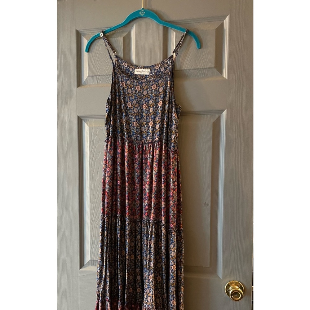 Long multi color/multi pattern summer dress